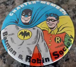 Macarons / Pinbacks " Official Charter Member " BATMAN & ROBIN " Vintage - Bild 1 von 2