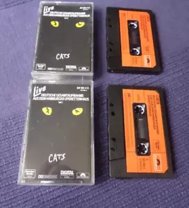 2x MC CATS Live Deutsche Gesamtaufnahme Hamburg Complete German Musical TAPE - Picture 1 of 4