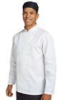 Denny Unisex Chefs  Long Sleeves White Chef Jacket DD70