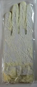 NEW 12 Pairs Girls 5-12 years old (small/medium) White Lace Costume Gloves K115A - Picture 1 of 4
