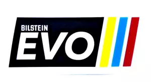 Bilstein EVO Motorsport Aufkleber 3x8,5cm Sticker Decal Tuning Sportfahrwerk - Bild 1 von 2