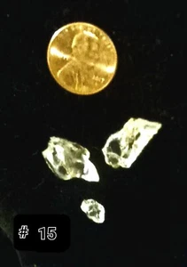 4 grams LAKE COUNTY CA. 3 pcs DIAMONDS  Crystal Gem Konocti Moon Tears Clearlake - Picture 1 of 4
