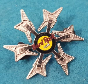 PITTSBURGH SIX STEEL RIVET METAL PLATE DEAN GUITAR WHEEL LOGO Hard Rock Cafe PIN - Picture 1 of 1