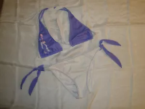 COBEY by CALZEDONIA BIKINI COSTUME MARE TRIANGOLO E LACCETTI II S bianco e lilla - Foto 1 di 7