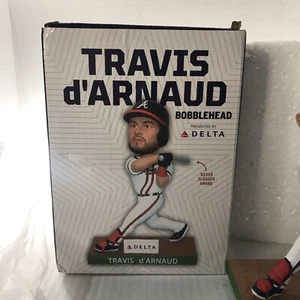 New Atlanta Braves Travis d'Arnaud Silver Slugger Bobblehead 2021 SGA Fast Ship - Picture 1 of 6