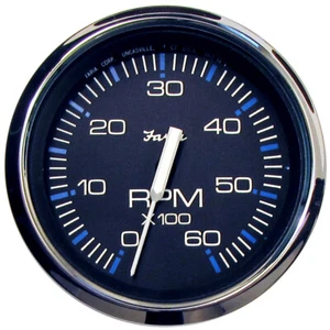 Tacómetro Faria Chesapeake negro SS 4" - 6.000 RPM (gas - interno y E/S) 33710 - Imagen 1 de 3