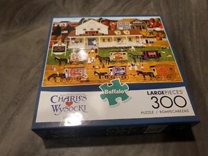 Rompecabezas de piezas grandes Charles Wysocki Storin' Up 300 nuevos juegos de búfalo - Imagen 1 de 3