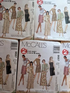 Vintage OOP McCalls 9687 Misses 2 Hour Skirts in Two Lengths Size 4-22 UNCUT FF - Picture 1 of 19