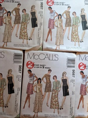 Vintage OOP McCalls 9687 Misses 2 Hour Skirts in Two Lengths Size 4-22 UNCUT FF - Image 1 of 4
