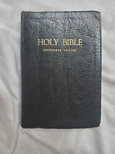 HOLY BIBLE Red Letter References KJV Leather Thomas Nelson 485 VTG 1972 - Picture 1 of 8