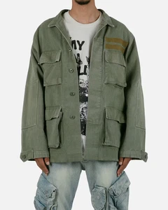 Chaqueta militar verde militar vintage MNML para hombre talla S nueva con etiquetas - Imagen 1 de 20