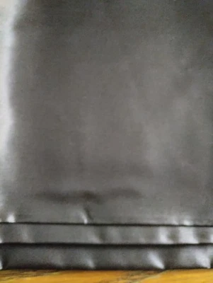 FABRIC REMNANT LIGHT WEIGHT BROWN SATIN 1 YD X 40" - Image 1 of 3