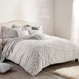 Peri Home 3pc King Chenille Rose Duvet Cover & Sham Set Gray - Picture 1 of 5