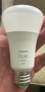 Philips Hue 1100 Lumen Smart  A19 Bluetooth 75W Smart LED Bulb White 9290024691 - Picture 1 of 3