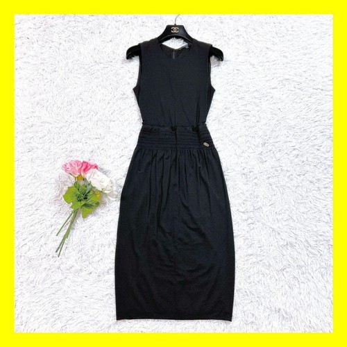 GUCCI Abito smanicato rayon nero 38 M 84686c