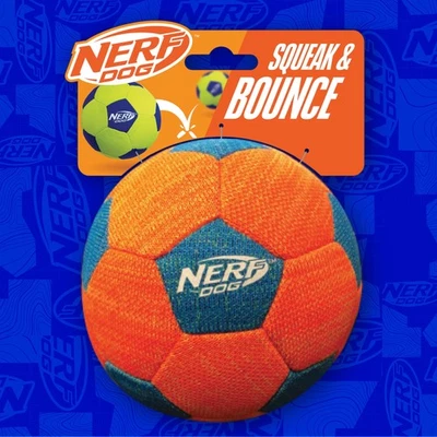 Nerf Dog X-Weave Squeak Soccer Ball - Durable for Large Dogs, Chew-Resistant - Image 1 of 4