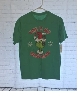 Brand New Grinch Being Good, Boys Crew Neck Short Sleeve T-Shirt Sizes 14/16 Xl - Picture 1 of 3