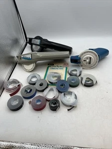 3 Dymo Office Mate Lot 1540 1710 And Master Mechanic and labeling tape - Picture 1 of 7