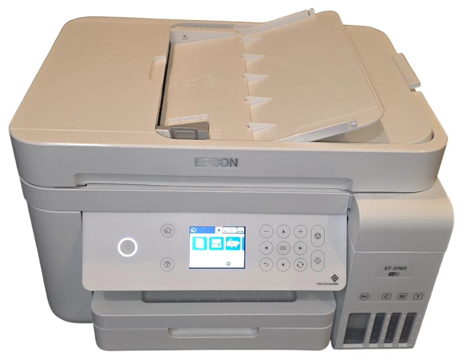 Epson EcoTank ET-3760 Wireless All-in-One Color Printer Scanner Copier–Excellent - Image 1 of 4