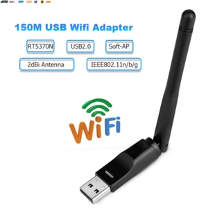 RT5370 USB Wifi Adapter 150Mbps Wireless Network Card USB Wifi Antenna Adapter W - Picture 1 of 6