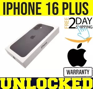 APPLE IPHONE 16 PLUS - 256 GB - NEGRO (DESBLOQUEADO DE FÁBRICA) GARANTÍA DE APPLE ❖SELLADO❖ - Imagen 1 de 2