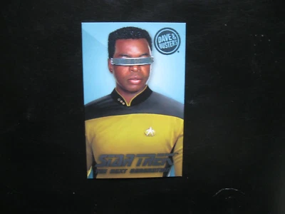 Tarjeta Geordi La Forge LeVar Burton Dave & Busters Star Trek TNG Foto 1 de 2