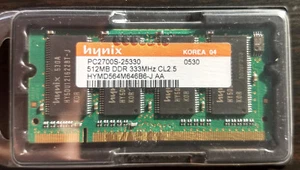 Hynix HYMD564M646B6-J (512 MB, PC2700 (DDR-333), DDR RAM) SODIMM - Picture 1 of 1