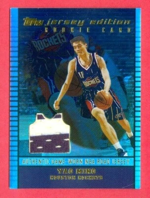 Tarjeta RC 2002-03 TOPPS EDICIÓN JERSEY (BKB) Yao Ming SP JERSEY HOLO-FOIL #JE-YMA Foto 1 de 2