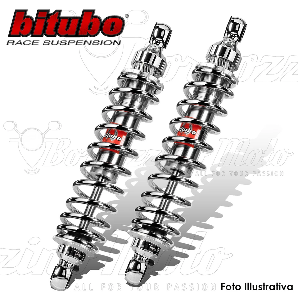 BITUBO AMMORTIZZATORI POSTERIORI CORTI WME43 CROMATI YAMAHA XV535 VIRAGO 1990 Foto 1 de 1