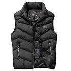 Men's Quilted Vest Jacket Winter Warm Down Body Sleeveless Padded Coat Outwear