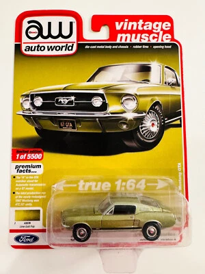 汽车世界 1967 年福特野马 GTA 莱姆金聚变体罕见 2019 — 第 1/4 张图片