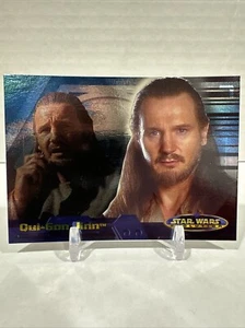 2001 Topps Star Wars Evolution Qui-Gon Jinn #11A - Picture 1 of 2