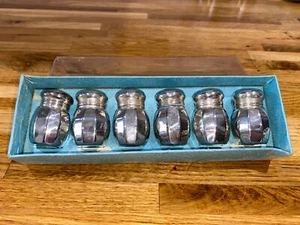 Empire Sterling set of 6 x salt and pepper shakers - Picture 1 of 4