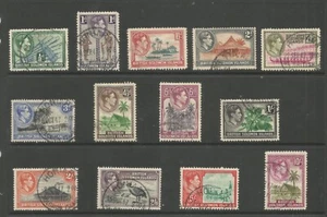 BRITISH SOLOMON ISLANDS 1939 - 1951 SET SG 60/72 fine used - Picture 1 of 2