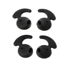 2Pairs Black Silicone Earbud Eartip Replacement For Samsung S6 Sports Earphone