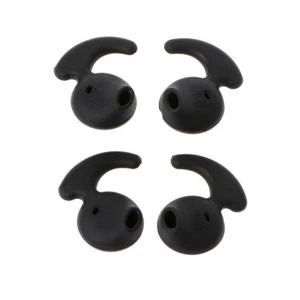 2Pairs Black Silicone Earbud Eartip Replacement For Samsung S6 Sports Earphone - Picture 1 of 8