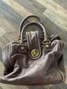 Chloe Brown Leather Small Weekend Bag or Large Handbag Authentic - Bild 1 von 22