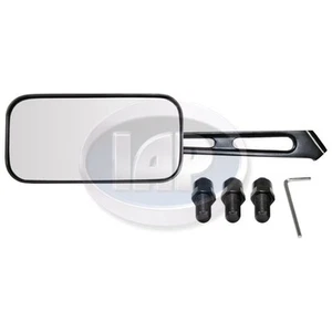 UNIVERSAL RECTANGULAR MIRROR BLACK LEFT OR RIGHT VW Bug Beetle AC857820BL - Picture 1 of 2