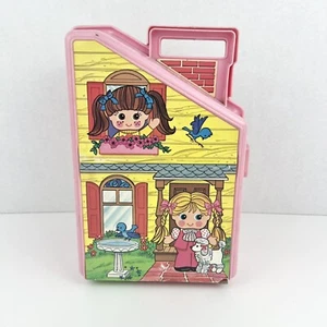Dolly Pops Pink House Playset House 1979 Knickerbocker Carrying Case - Picture 1 of 14