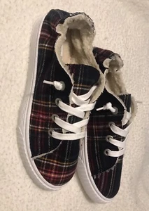 Tommy Bahamas karierte isolierte Turnschuhe mit Memory Foam - Größe 7,5 neu ohne Karton - Bild 1 von 7