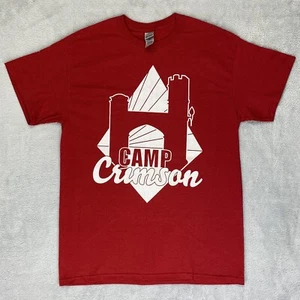 Gildan Heavy Cotton T-Shirt Herren Medium Maroon Gym Shirt Camp Crimson - Bild 1 von 5