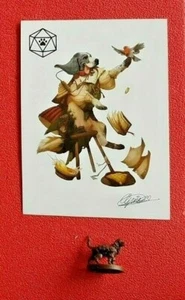 FANTASY DOG - WARGAME RPG ROLEPLAY BOARDGAME CARD MUSIC ROMANTIC PUPPY MINIATURE - Foto 1 di 1