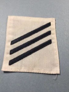 US Navy - Enlisted Rank E-3, Seaman (Bk on white) - Picture 1 of 5
