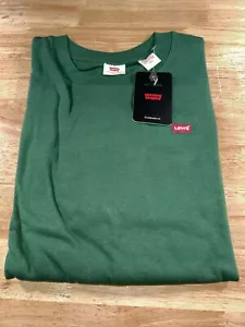 Levi's Women’s Standard Crewneck Sweatshirt Green Size Medium NWT - Picture 1 of 4