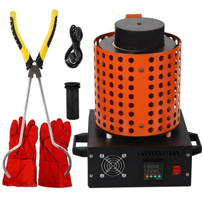 6.6 lb Crucible Metal Melting Furnace 1800W Melting Furnace Kit - Image 1 of 4