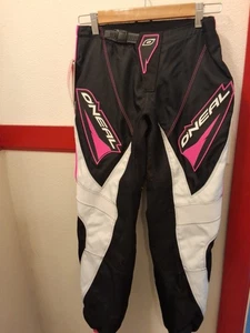 Oneal Element Series Women’s Riding Gear Pants 7/8 Pink And White  - Picture 1 of 4