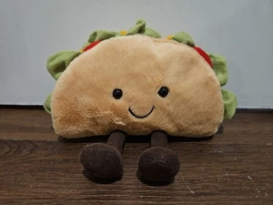 Jellycat Amuseable Taco Plüschtier Stofftier 7 Zoll REGAL SITTER baumelnde Füße Liebe Neu ohne Etikett - Bild 1 von 5
