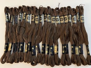 DMC Embroidery Floss Color # 839 Dark Beige Brown ~ lot Of 19 New - Picture 1 of 3