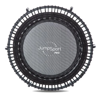 JumpSport 550f PRO 轻便 44 英寸折叠健身蹦床,黑色(开箱) — 第 1/4 张图片