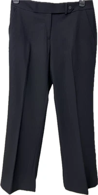 Calvin Klein широкие ноги классический крой брюки 10P черный брюки новый без ЯРЛЫКОВ (#2025) - Изображение 1 из 4